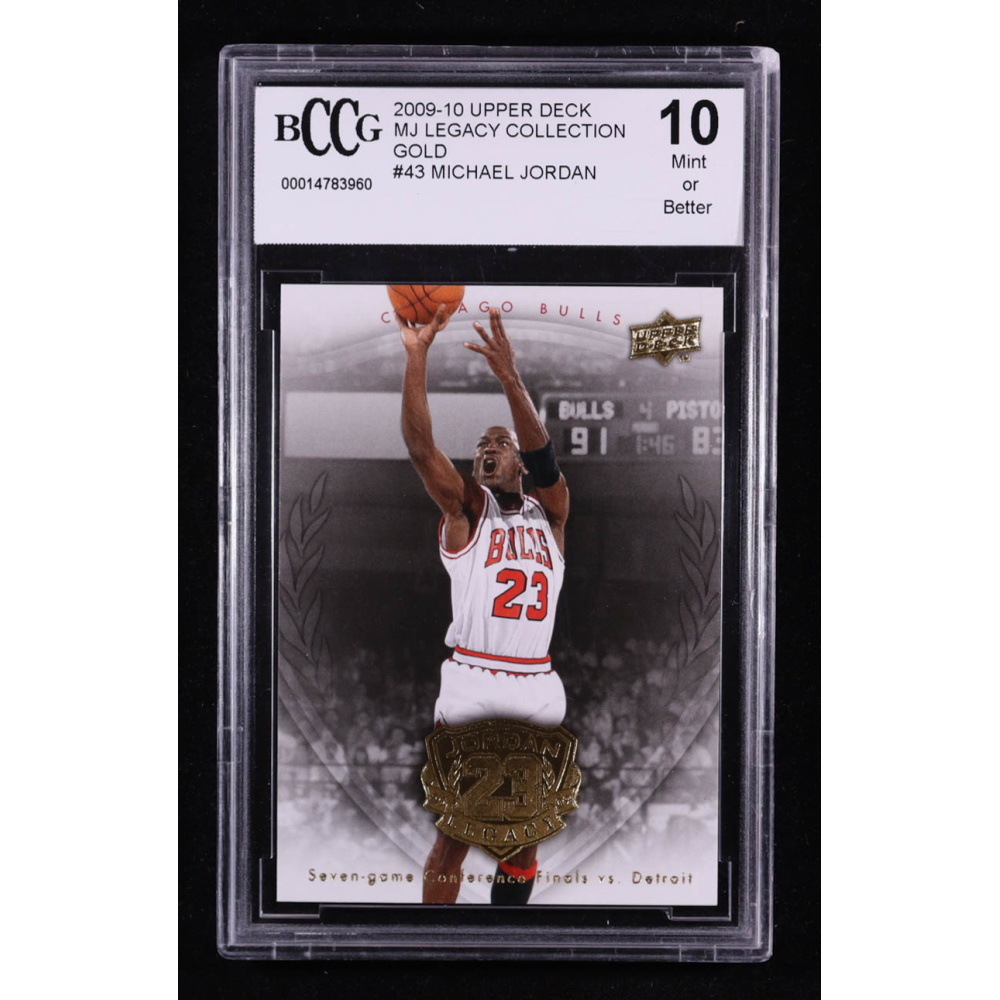 Michael Jordan 2009-10 Upper Deck MJ Legacy Collection Gold #43 (BCCG 10) at PristineAuction.com