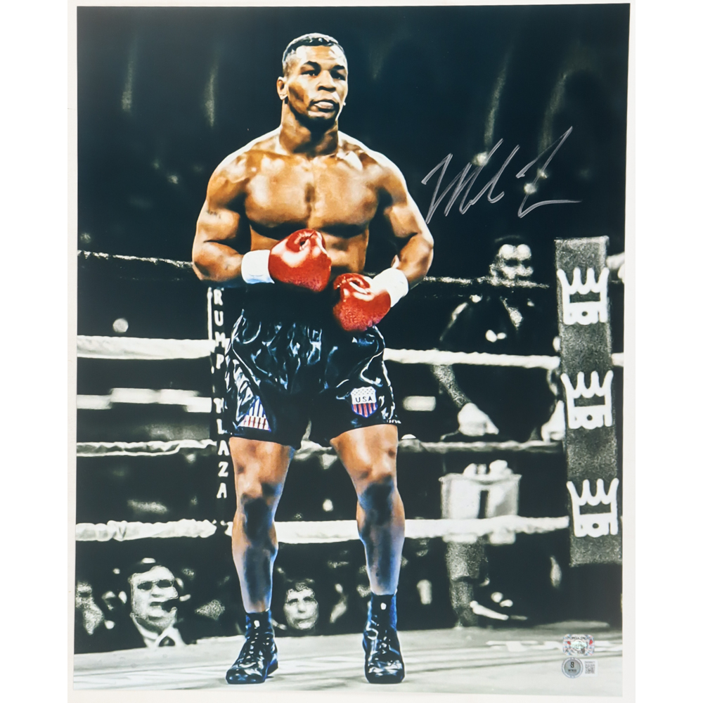 Mike Tyson Signed 16x20 Photo (Beckett & Tyson) at PristineAuction.com
