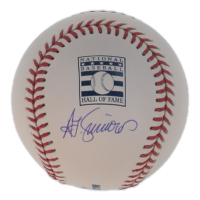 Ted Simmons Signed OML Hall of Fame Logo Baseball (MLB) at PristineAuction.com
