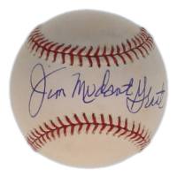 Jim "Mudcat" Grant Signed ONL Baseball (Beckett) at PristineAuction.com
