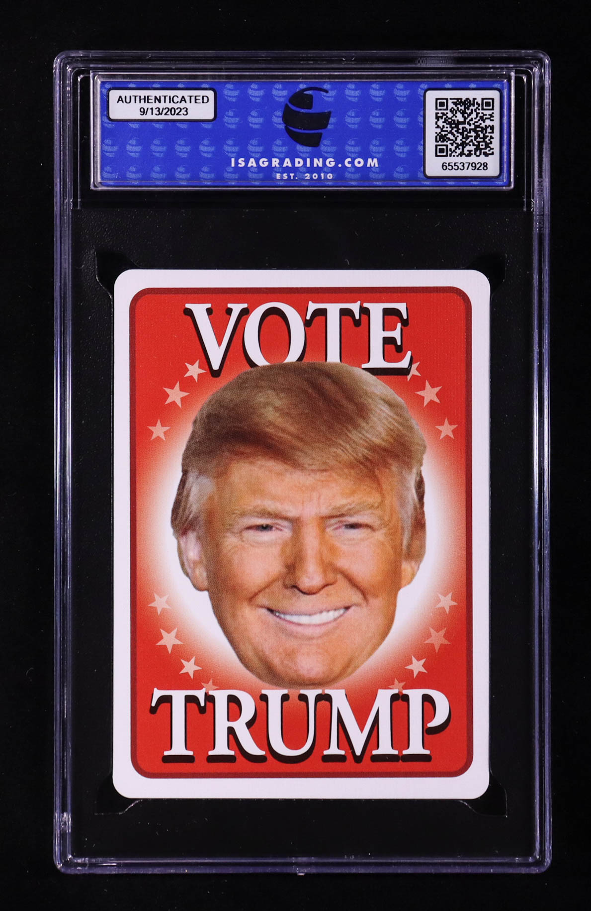 Donald Trump 2024 Hero Decks Trump Presidential Deck Playing Card (ISA 10) at PristineAuction.com Donald Trump 2024 Hero Decks Trump Presidential Deck Playing Card (ISA 10) at PristineAuction.com