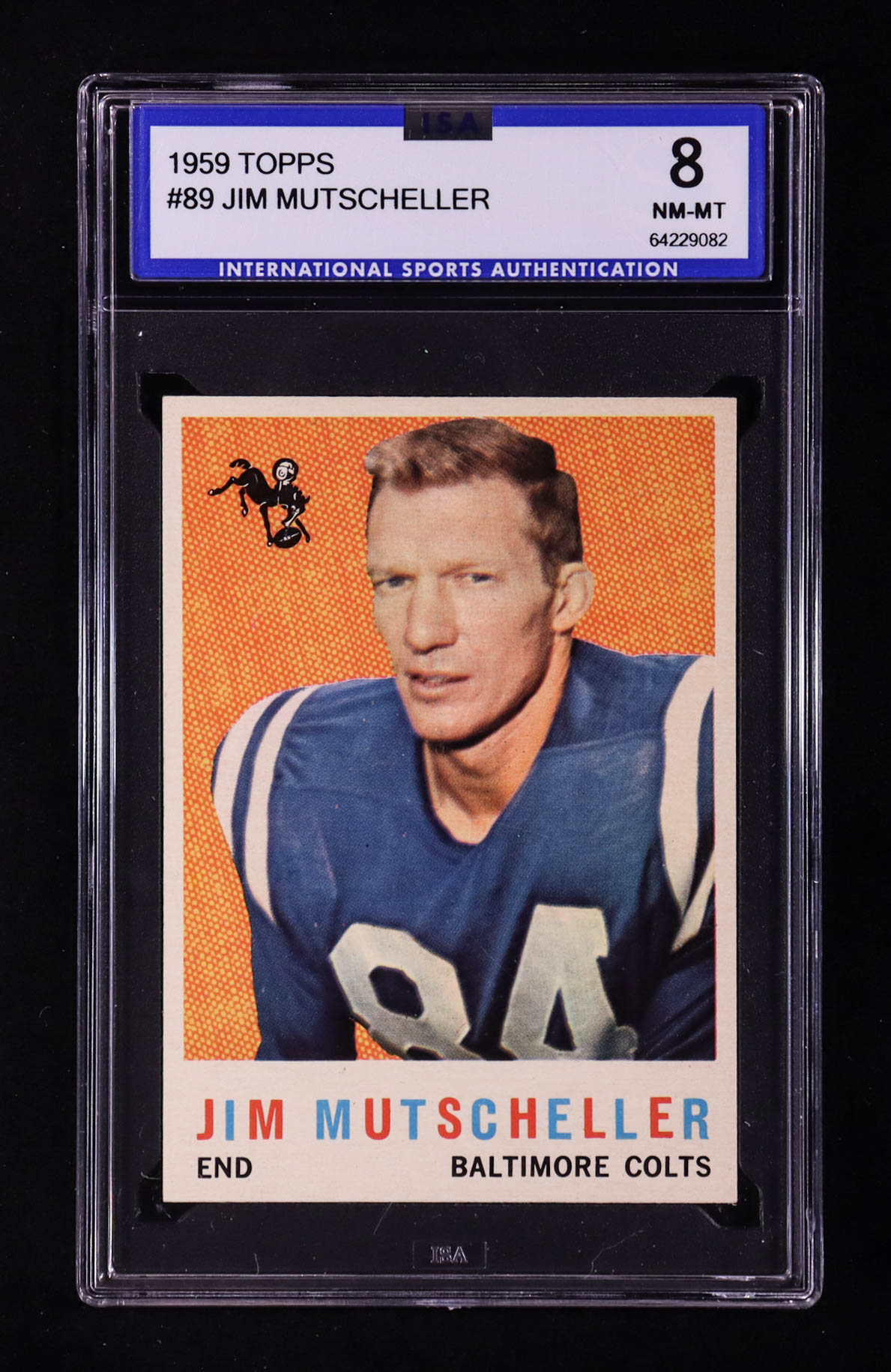 Jim Mutscheller 1959 Topps #89 (ISA 8) at PristineAuction.com Jim Mutscheller 1959 Topps #89 (ISA 8) at PristineAuction.com