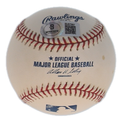 Bob Feller Signed OML Baseball Inscribed "HOF 62" (Beckett) at PristineAuction.com Bob Feller Signed OML Baseball Inscribed "HOF 62" (Beckett) at PristineAuction.com
