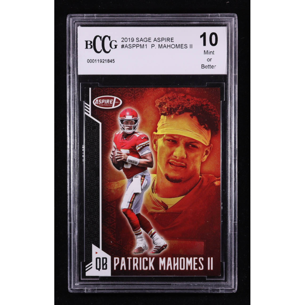 Patrick Mahomes II 2019 Sage Aspire #ASP-PM-1 (BCCG 10) at PristineAuction.com