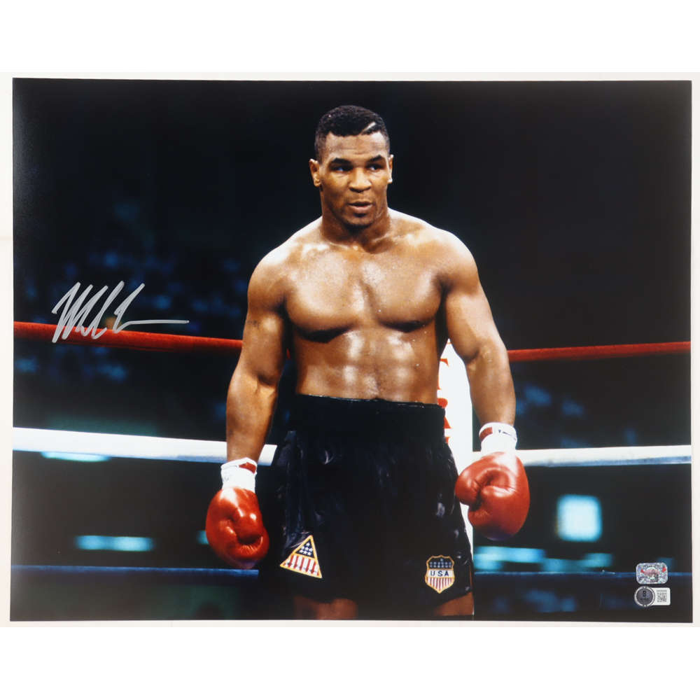 Mike Tyson Signed 16x20 Photo (Beckett & Tyson) at PristineAuction.com