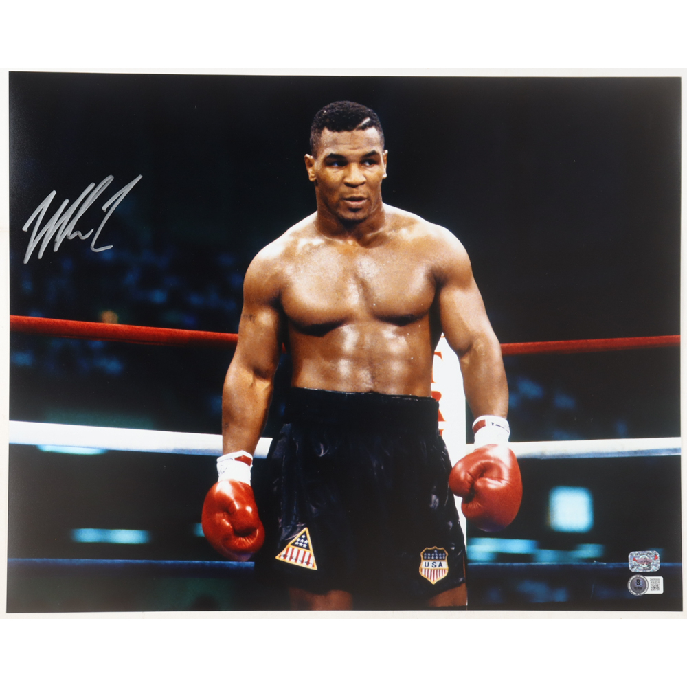 Mike Tyson Signed 16x20 Photo (Beckett & Tyson) at PristineAuction.com