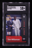 Zion Williamson 2019-20 Panini Instant Draft Night #DNZW RC (SGC 10) at PristineAuction.com