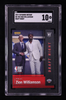 Zion Williamson 2019-20 Panini Instant Draft Night #DNZW RC (SGC 10) at PristineAuction.com