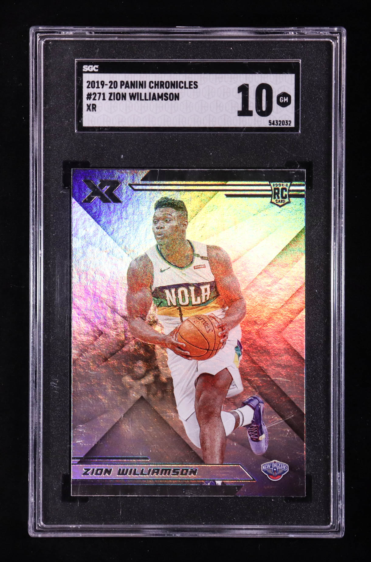 Zion Williamson 2019-20 Panini Chronicles #271 XR RC (SGC 10) at PristineAuction.com Zion Williamson 2019-20 Panini Chronicles #271 XR RC (SGC 10) at PristineAuction.com
