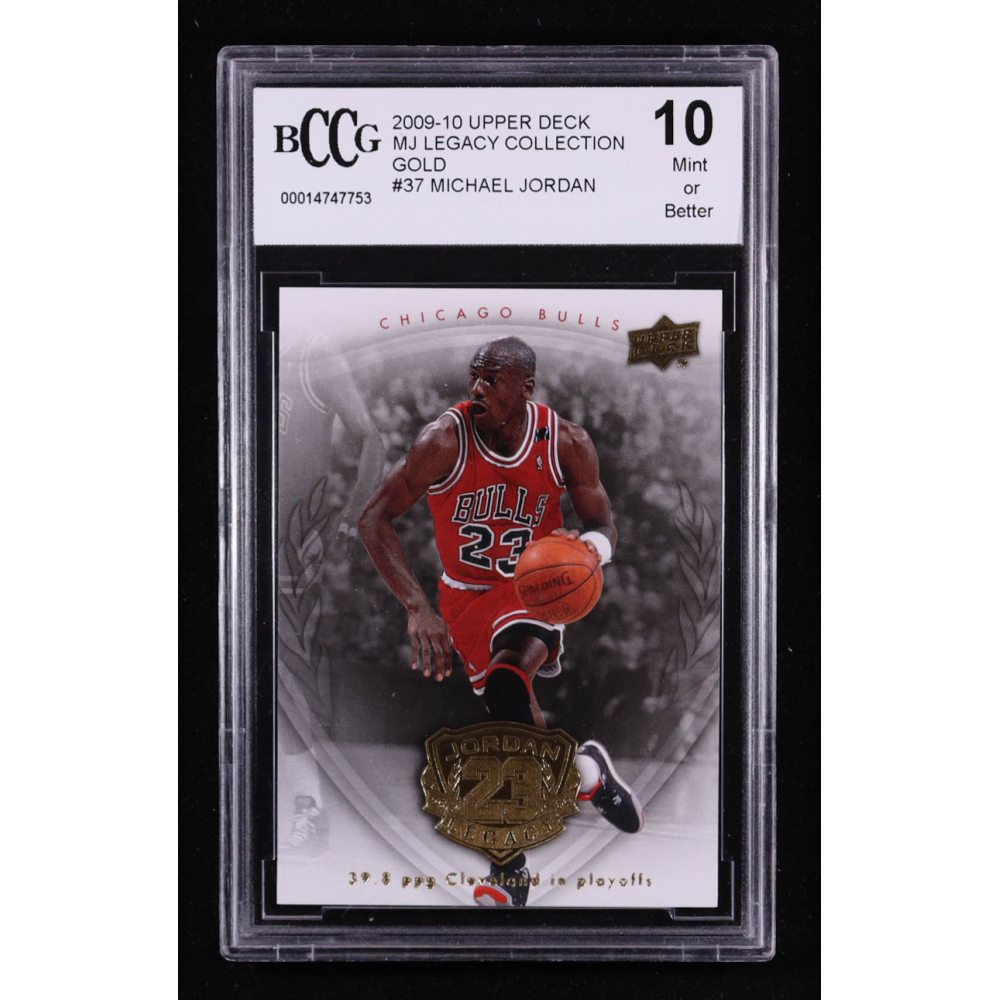 Michael Jordan 2009-10 Upper Deck MJ Legacy Collection Gold #37 (BCCG 10) at PristineAuction.com