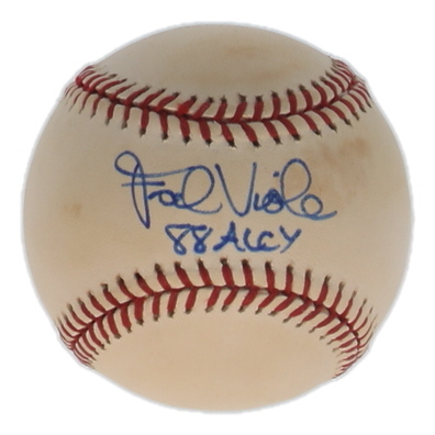Frank Viola Signed OAL Baseball Inscribed "88 AL CY" (Beckett) at PristineAuction.com Frank Viola Signed OAL Baseball Inscribed "88 AL CY" (Beckett) at PristineAuction.com