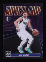 Luka Doncic 2023-24 Donruss Optic Express Lane Purple #13 at PristineAuction.com