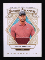 Tiger Woods 2025 Upper Deck Goodwin Champions Memorabilia #MTW Shirt at PristineAuction.com
