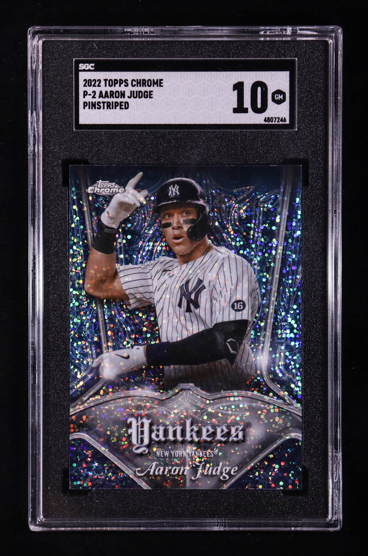 Aaron Judge 2022 Topps Chrome Club Plaques #P2 (SGC 10) at PristineAuction.com Aaron Judge 2022 Topps Chrome Club Plaques #P2 (SGC 10) at PristineAuction.com