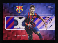 Neymar Jr. 2024-25 FC Barcelona 125th Anniversary Topps Camp Nou Goal Net Relic Anniversary #GNNJ #046/125 at PristineAuction.com