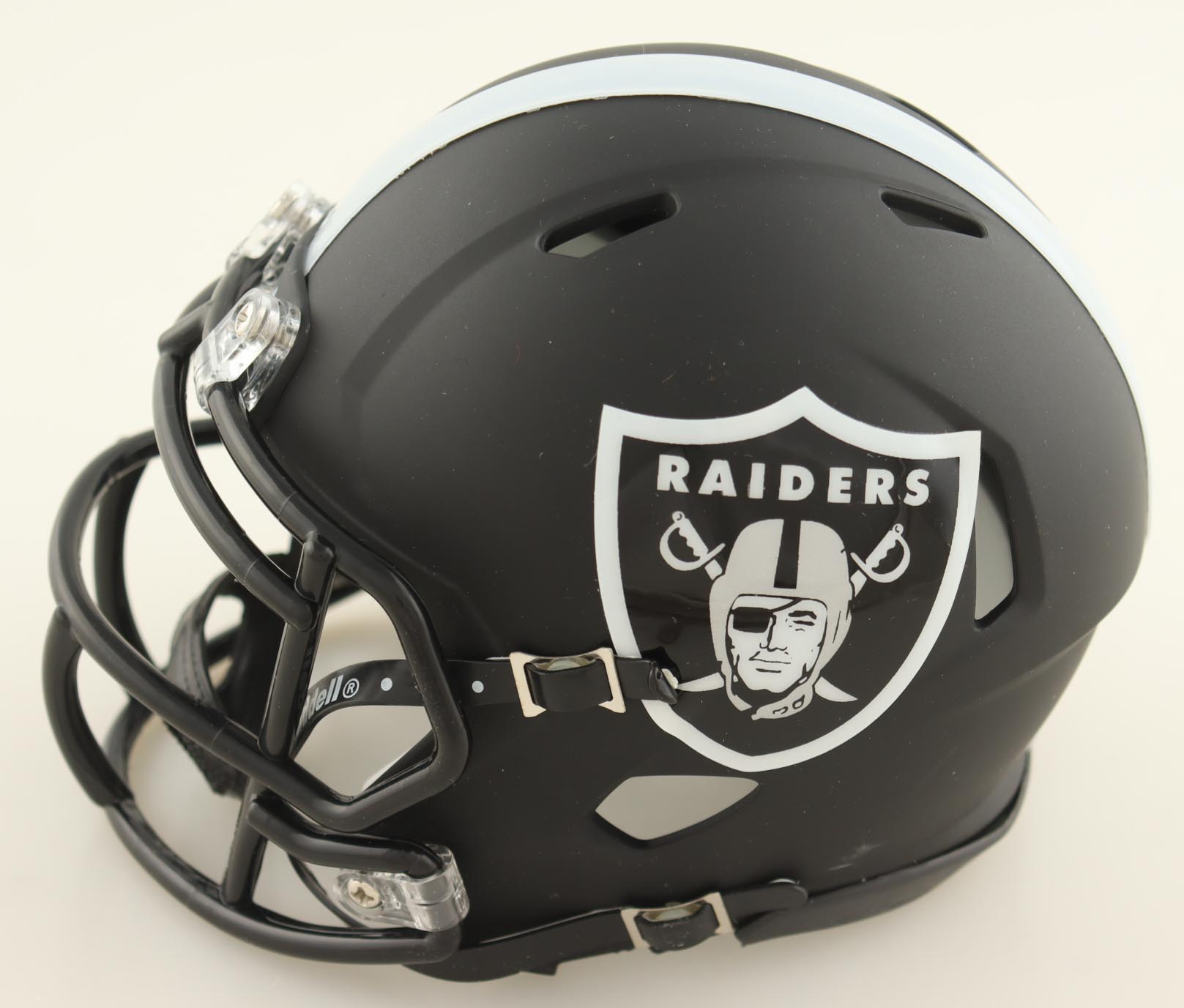 Trevon Moehrig Signed Raiders Eclipse Alternate Speed Mini Helmet (JSA) at PristineAuction.com Trevon Moehrig Signed Raiders Eclipse Alternate Speed Mini Helmet (JSA) at PristineAuction.com