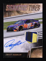 Denny Hamlin 2018 Panini Prime Signature Tires Holo Gold #5 #15/25 at PristineAuction.com