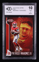Patrick Mahomes II 2019 Sage Aspire Red #ASP-PM-1 (BCCG 10) at PristineAuction.com
