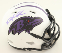 Odafe Oweh Signed Ravens Lunar Eclipse Alternate Speed Mini Helmet (JSA) at PristineAuction.com