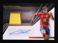 Lamine Yamal 2024-25 Panini Noir Autograph Memorabilia Color Prime #23 #05/49 at PristineAuction.com