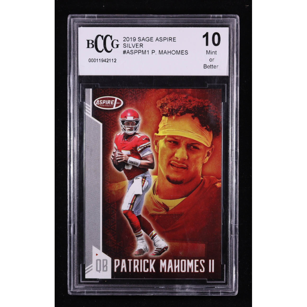 Patrick Mahomes II 2019 Sage Aspire Silver #ASP-PM-1 (BCCG 10) at PristineAuction.com