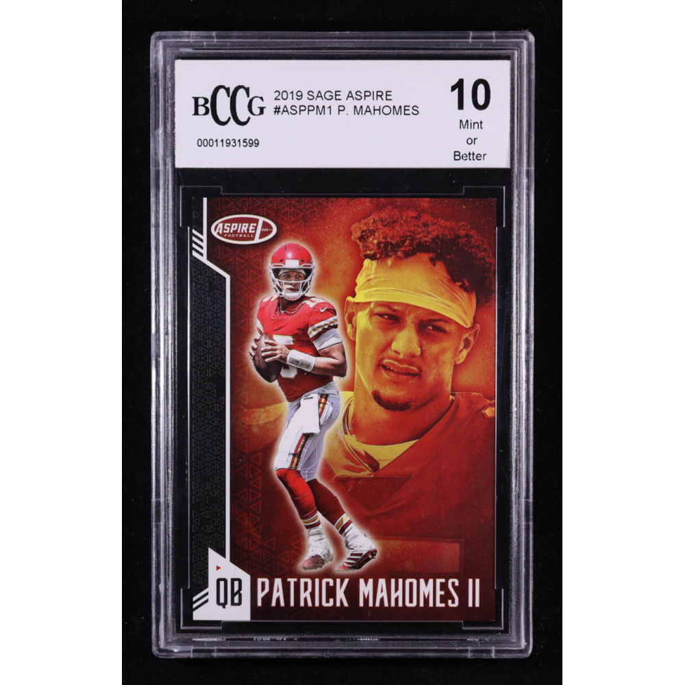 Patrick Mahomes II 2019 Sage Aspire #ASP-PM-1 (BCCG 10) at PristineAuction.com