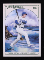 Freddie Freeman 2023 Topps X Bob Ross The Joy of Baseball #70 at PristineAuction.com