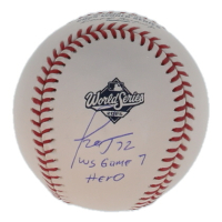 Miguel Rojas Signed OML 2025 World Series Logo Baseball Inscribed "WS Game 7 Hero" (MLB) at PristineAuction.com