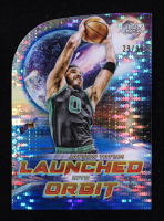 Jayson Tatum 2023-24 Topps Cosmic Chrome Launched Into Orbit Blue Moon Refractors #LIO11 #29/99 at PristineAuction.com