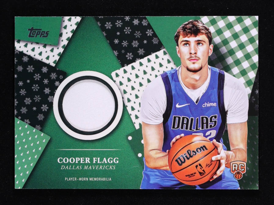Cooper Flagg 2025-26 Topps Holiday Holiday Relics #HR1 RC at PristineAuction.com Cooper Flagg 2025-26 Topps Holiday Holiday Relics #HR1 RC at PristineAuction.com