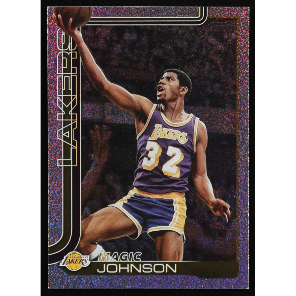 Magic Johnson 2025-26 Topps Sandglitter #255 at PristineAuction.com