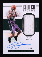 Ray Allen 2018-19 Panini National Treasures Clutch Factor Jersey Signatures #37 #40/49 at PristineAuction.com