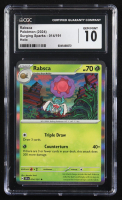 Rabsca 2024 Pokemon Surging Sparks #014 (CGC 10) at PristineAuction.com