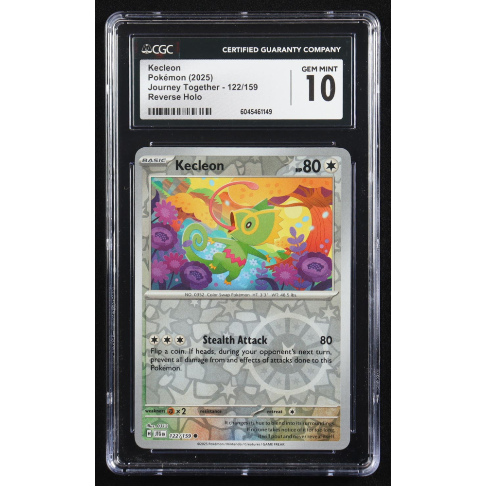 Kecleon 2025 Pokemon Journey Together #122 (CGC 10) at PristineAuction.com