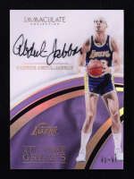 Kareem Abdul-Jabbar 2016-17 Immaculate Collection All Time Greats Autographs #5 #31/35 at PristineAuction.com