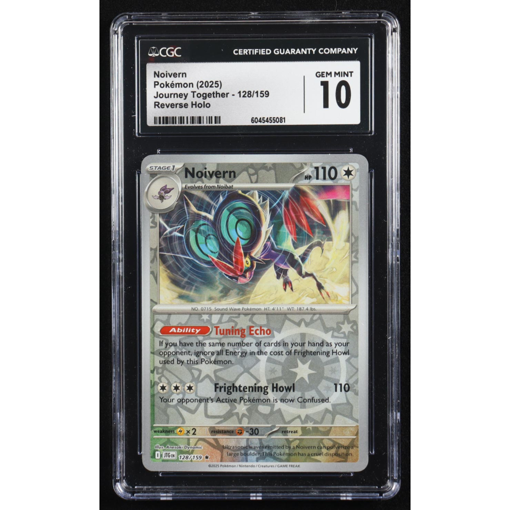 Noivern 2025 Pokemon Journey Together #128 (CGC 10) at PristineAuction.com