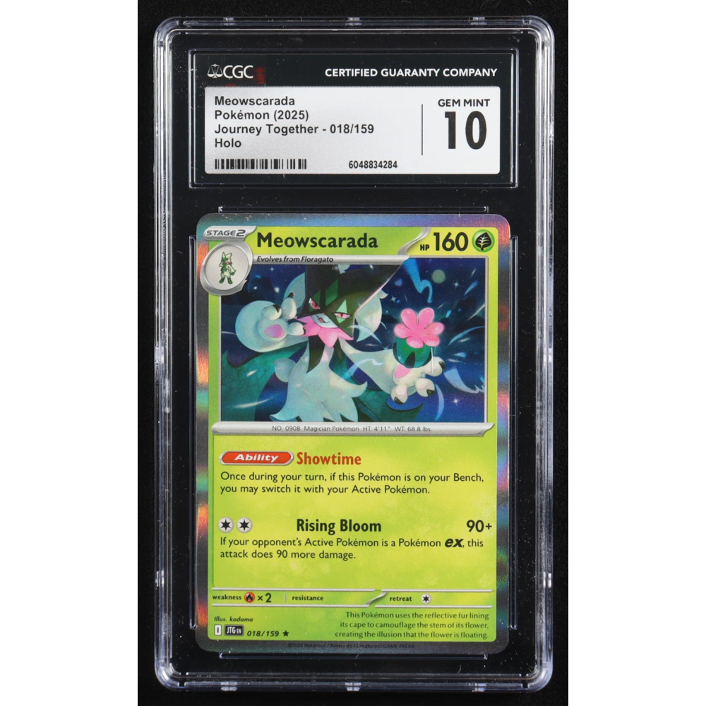 Meowscarada 2025 Pokemon Journey Together #018 (CGC 10) at PristineAuction.com