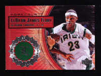 LeBron James 2003-04 Upper Deck Hardcourt LeBron James Floor #LB1 RC / White Jersey White Headband at PristineAuction.com