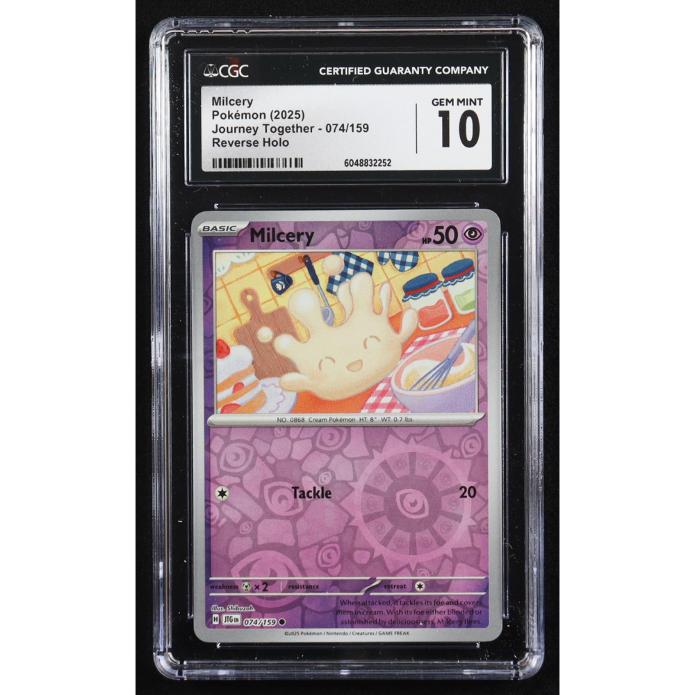 Milcery 2025 Pokemon Journey Together #074 (CGC 10) at PristineAuction.com