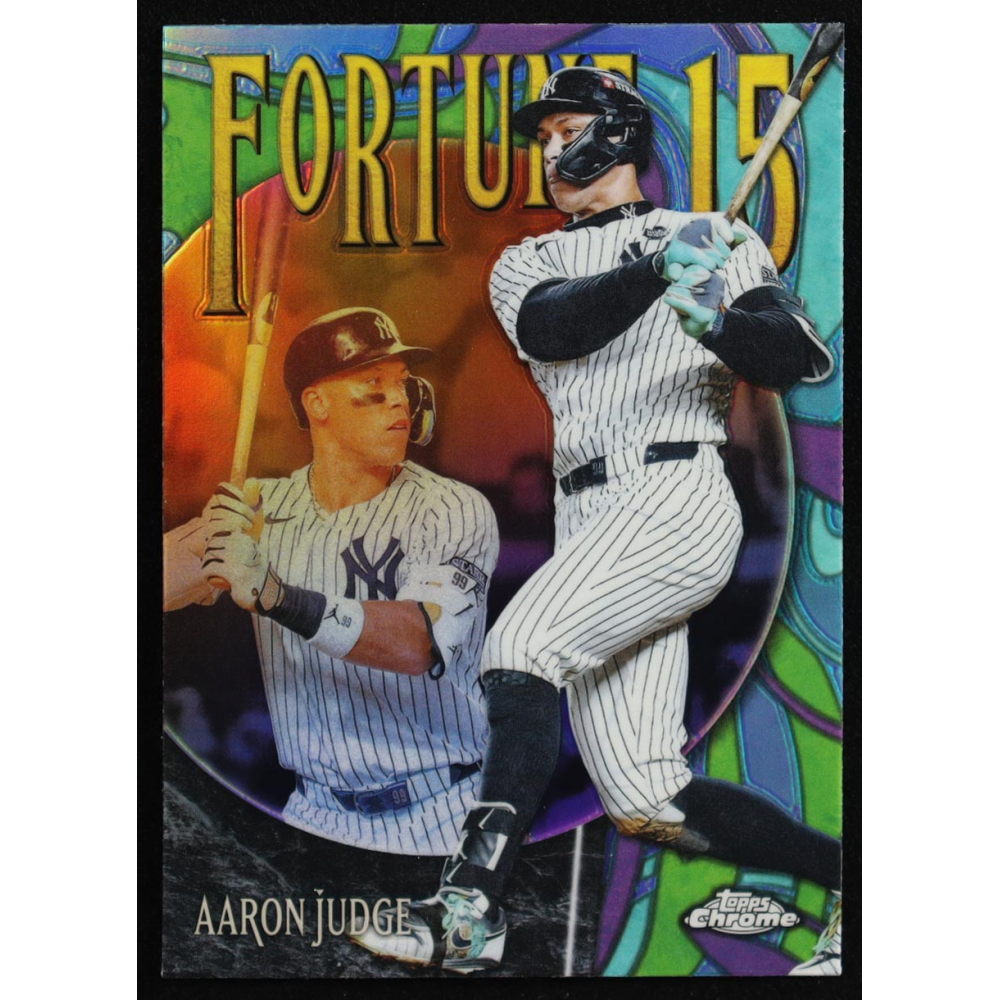 Aaron Judge 2025 Topps Chrome Fortune 15 #F151 at PristineAuction.com