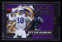 Peyton Manning 2024 Wild Card QB1 On The Clock Purple and Yellow Lazer #OCWPLPM2 #1/1 at PristineAuction.com