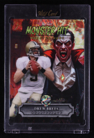 Drew Brees 2025 Wild Card Monster Hit Monster Hunt Dracula Orange Kaleidoscope #MHCDDB #1/1 at PristineAuction.com