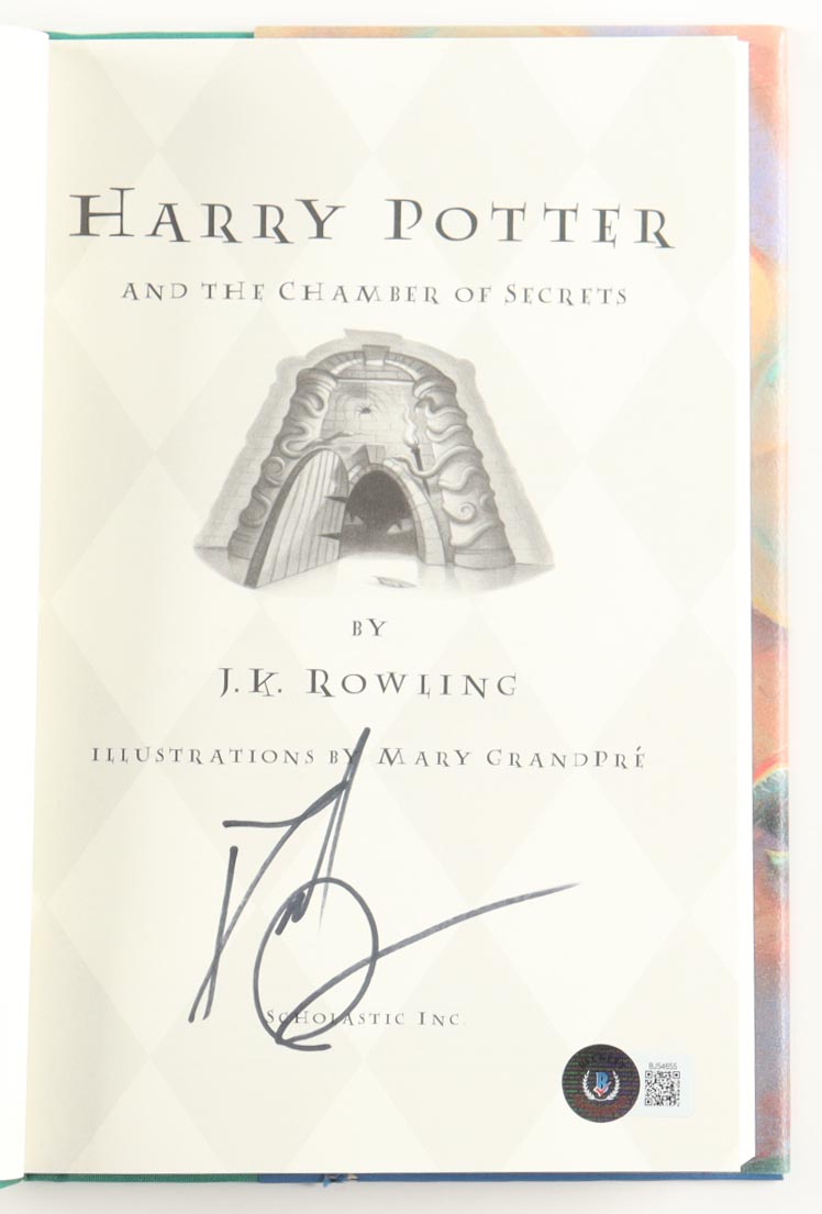 Daniel Radcliffe Signed "Harry Potter and the Chamber of Secrets" Hardcover Book (Beckett) at PristineAuction.com Daniel Radcliffe Signed "Harry Potter and the Chamber of Secrets" Hardcover Book (Beckett) at PristineAuction.com