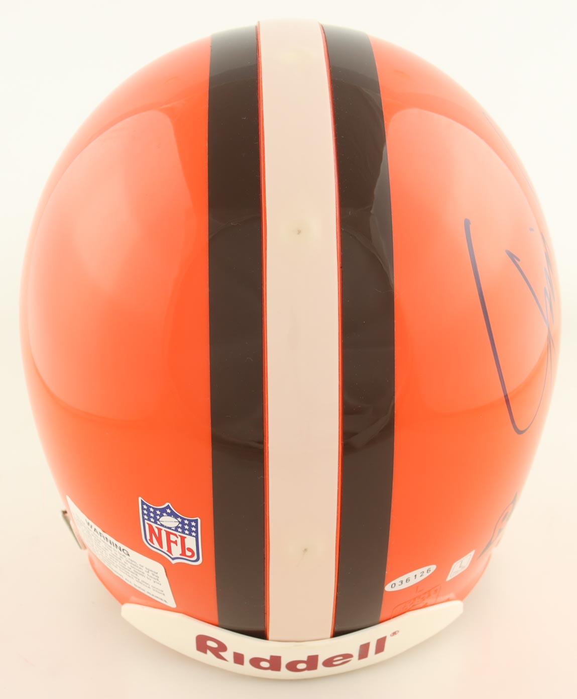 Jim Brown Signed Browns Full-Size Authentic On-Field Helmet (Steiner) at PristineAuction.com Jim Brown Signed Browns Full-Size Authentic On-Field Helmet (Steiner) at PristineAuction.com