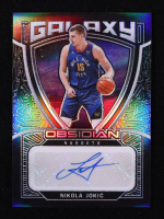 Nikola Jokic 2020-21 Panini Obsidian Galaxy Autographs #13 #11/49 at PristineAuction.com