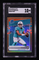 Tua Tagovailoa 2020 Donruss Optic Bronze #152 RR RC (SGC 10) at PristineAuction.com