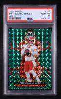 Patrick Mahomes II 2024 Panini Mosaic Mosaic Green #106 (PSA 10) at PristineAuction.com