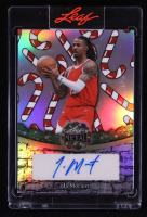 Ja Morant 2025 Leaf Metal Happy Hollidays Autographs Prismatic Candy Cane #BAJM1 #03/15 at PristineAuction.com