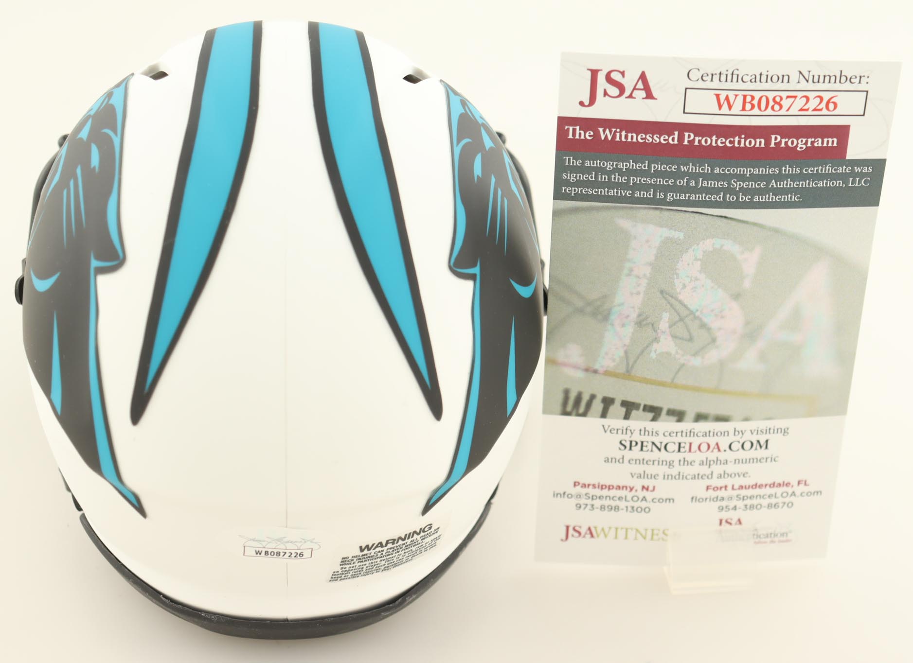 Brian Burns Signed Panthers Lunar Eclipse Alternate Speed Mini Helmet (JSA) at PristineAuction.com Brian Burns Signed Panthers Lunar Eclipse Alternate Speed Mini Helmet (JSA) at PristineAuction.com