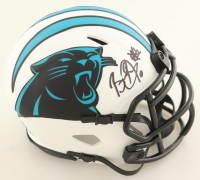 Brian Burns Signed Panthers Lunar Eclipse Alternate Speed Mini Helmet (JSA) at PristineAuction.com